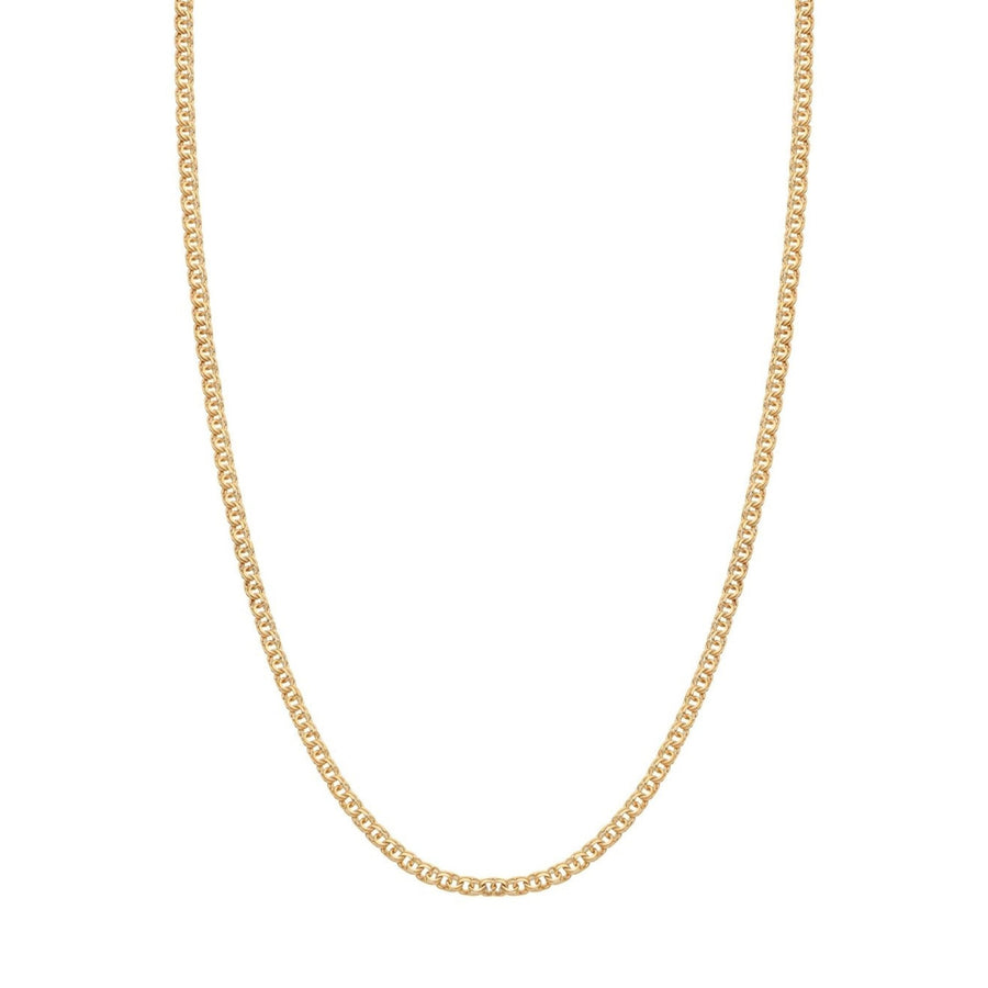 Hilo de malla con flecos en oro 19kl (50cm) - Gold Store Premium