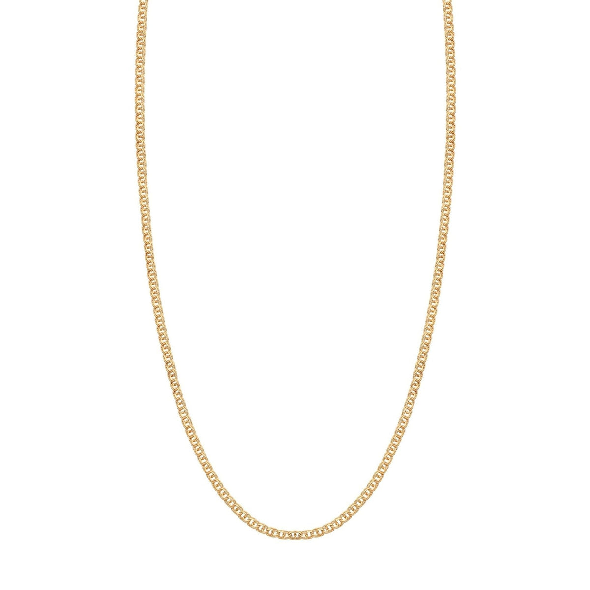 Hilo de malla flecos en oro de 19 kl (52 cm) - Gold Store Premium