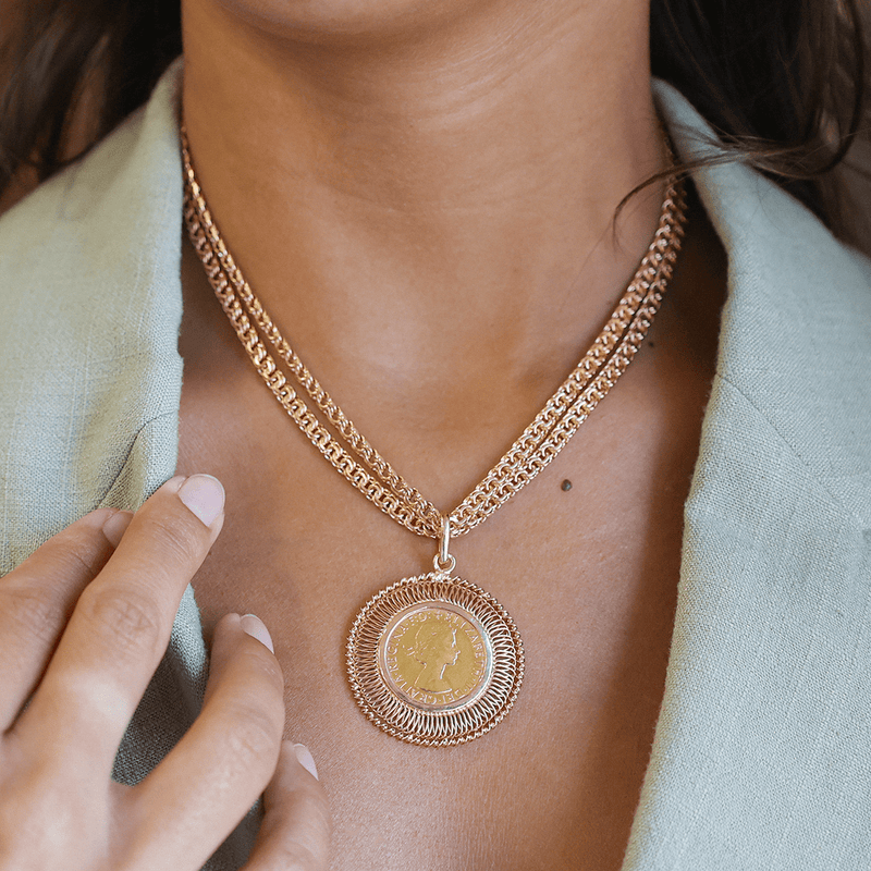 Fio Malha Friso em Ouro 19kl (82cm) - Loja do Ouro