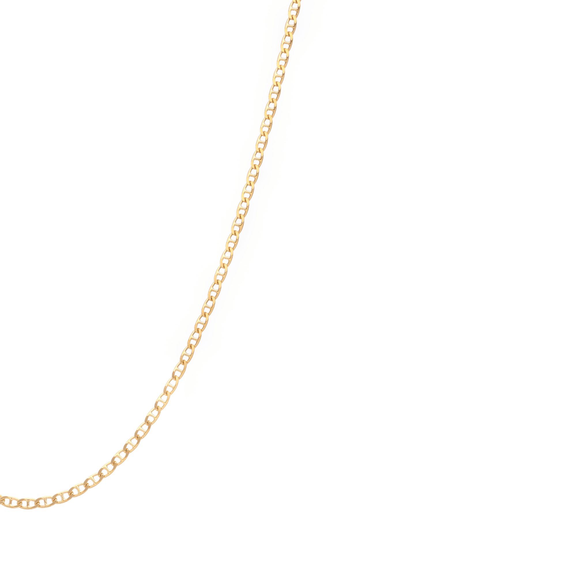 Fio Malha Piastrine em Ouro 19kl (43cm) - Loja do Ouro