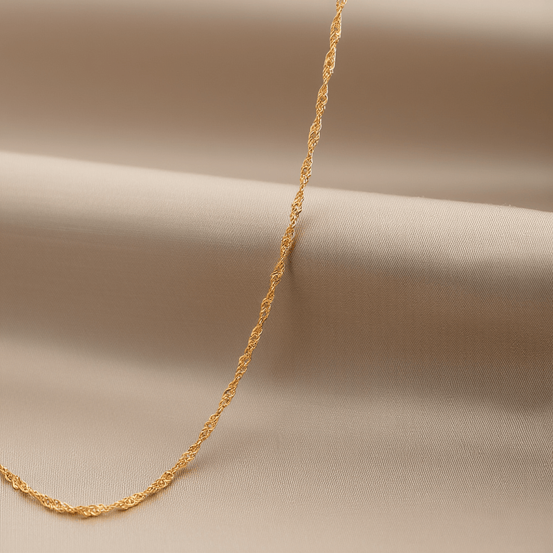 Fio Malha Singapura em Ouro 19kl (43.5cm) - Loja do Ouro