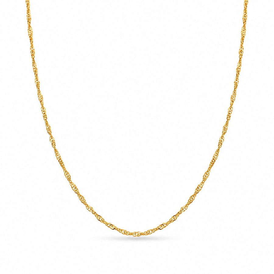 Fio Malha Singapura em Ouro 19kl (45cm) - Loja do Ouro