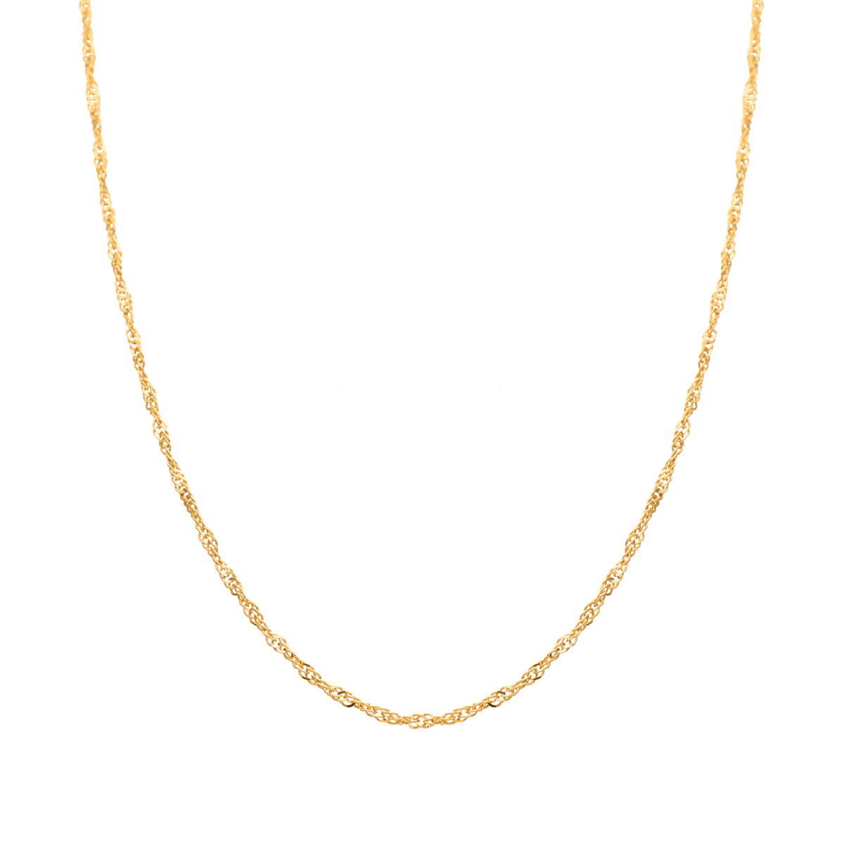 Hilo de malla de Singapur en oro de 19 kl (46 cm) - Gold Store Premium