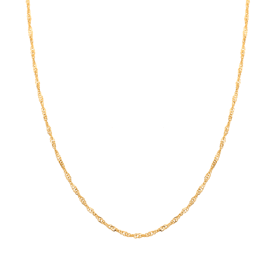 Hilo de malla de Singapur en oro de 19 kl (46 cm) - Gold Store Premium