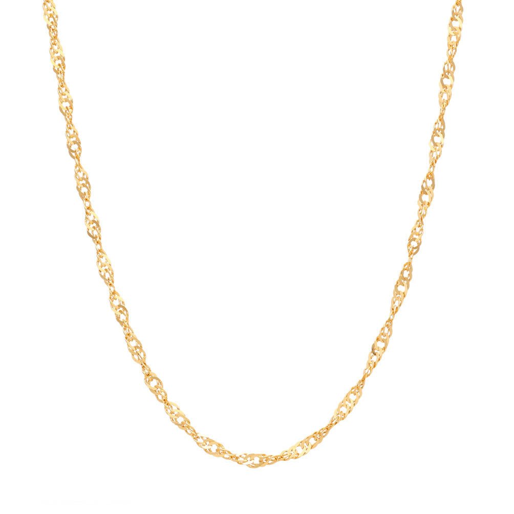 Fio Malha Torcida em Ouro 19kl (43.5cm) - Loja do Ouro