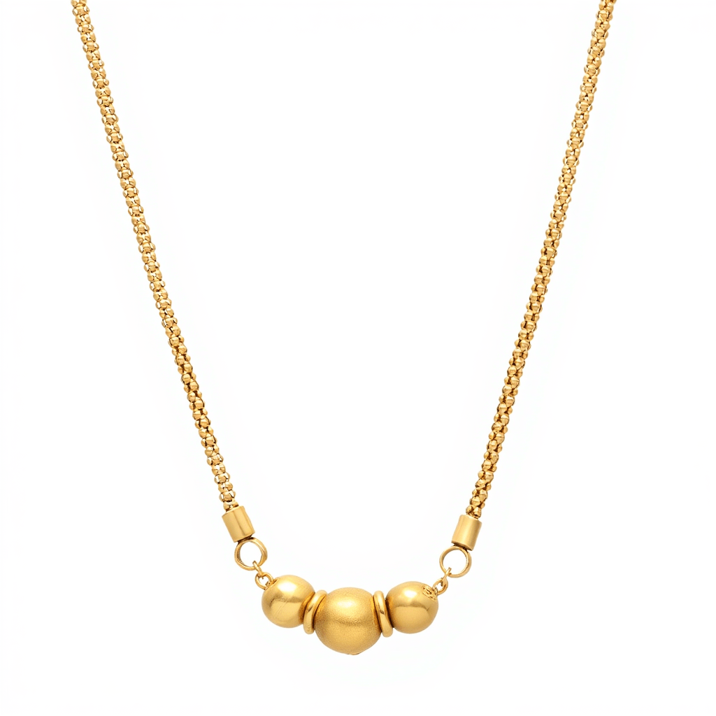 Fio Malha Trabalhada em Ouro 19kl com Pendente Central (43.5cm) - Loja do Ouro