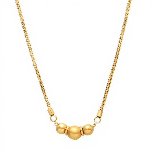 Fio Malha Trabalhada em Ouro 19kl com Pendente Central (43.5cm) - Loja do Ouro