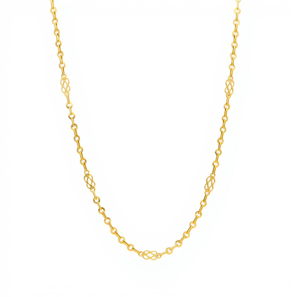 Fio Malha Trancelim em Ouro 19kl (43.5cm) - Loja do Ouro