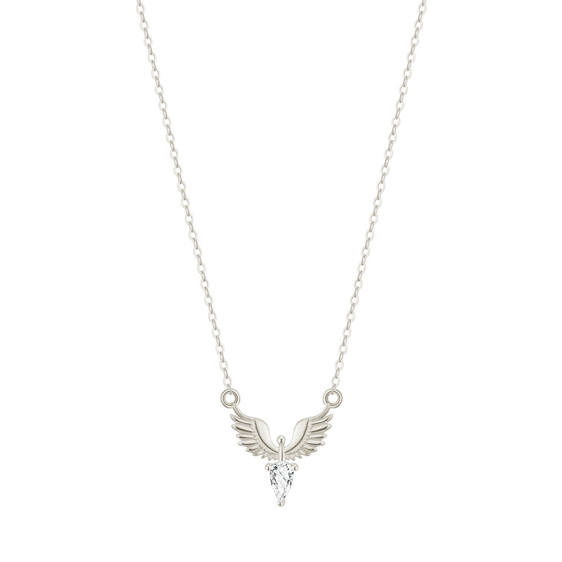 Fio Pomba em Prata com Zircónia - Loja do Ouro