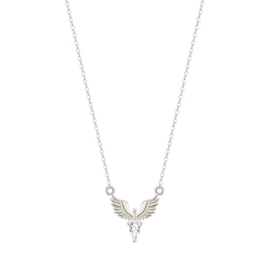 Fio Pomba em Prata com Zircónia - Loja do Ouro