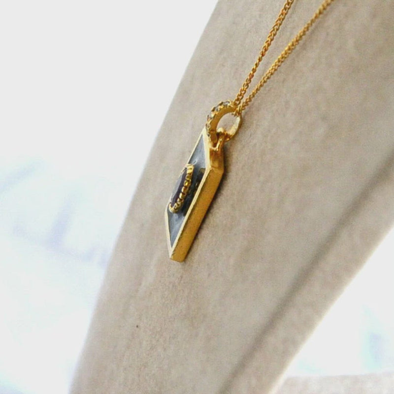 Fio Prata Vaticano Black & Rubi - Loja do Ouro