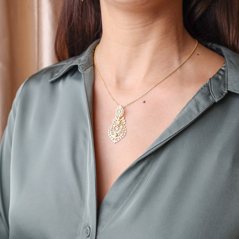 Queen Chain en plata chapada en oro - Gold Store Premium