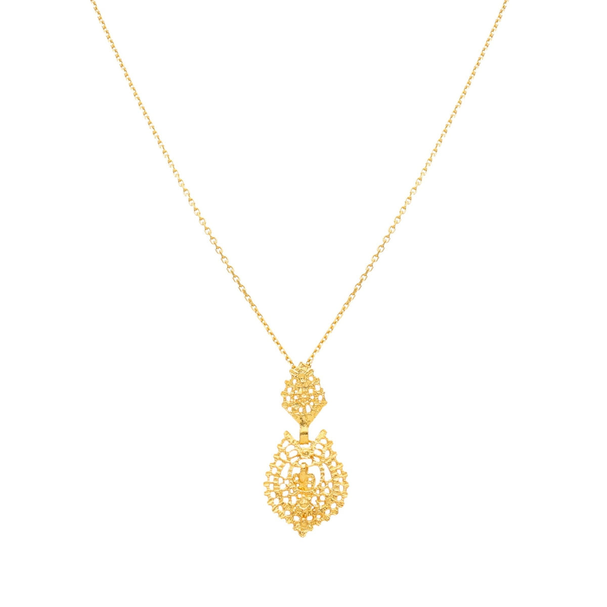 Collar Pequeño de Reina en Plata Bañada en Oro - Gold Store Premium