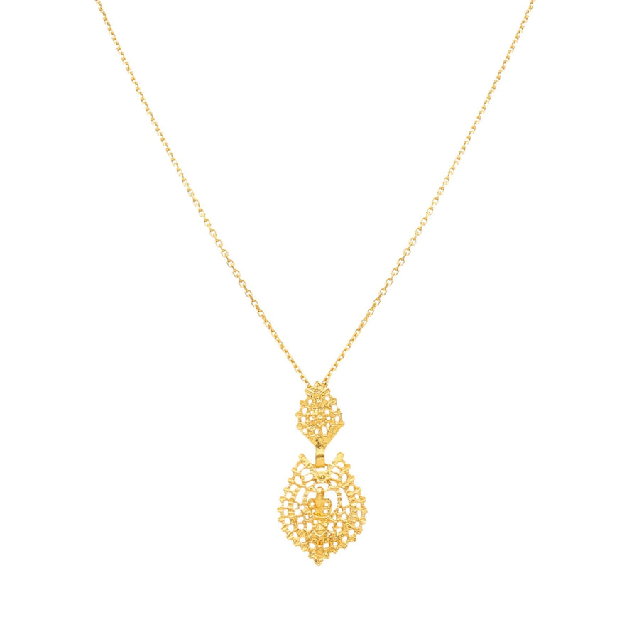 Collar Pequeño de Reina en Plata Bañada en Oro - Gold Store Premium