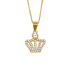 Fio Royalty em Prata com Coroa cravejada de Zircónias - Loja do Ouro