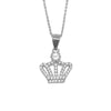 Fio Royalty em Prata com Coroa cravejada de Zircónias - Loja do Ouro