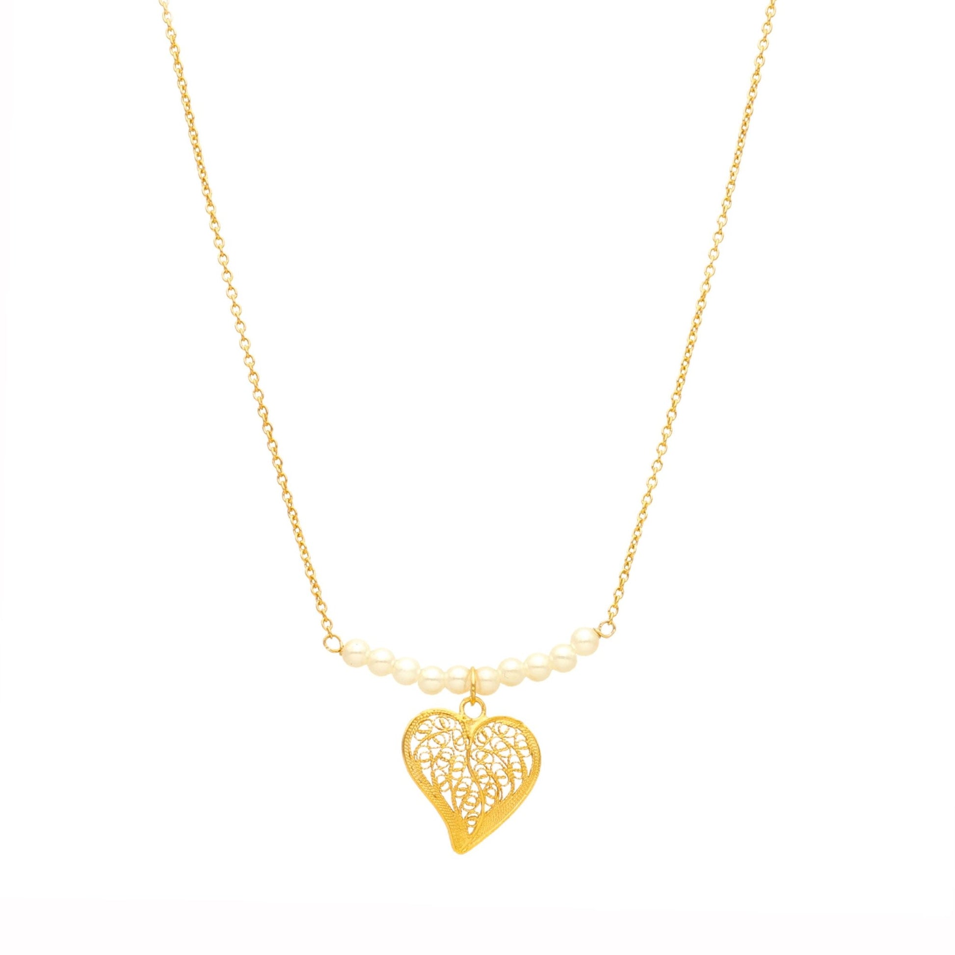 Fio Trago - te ao Peito em Prata Dourada (38cm) - Loja do Ouro