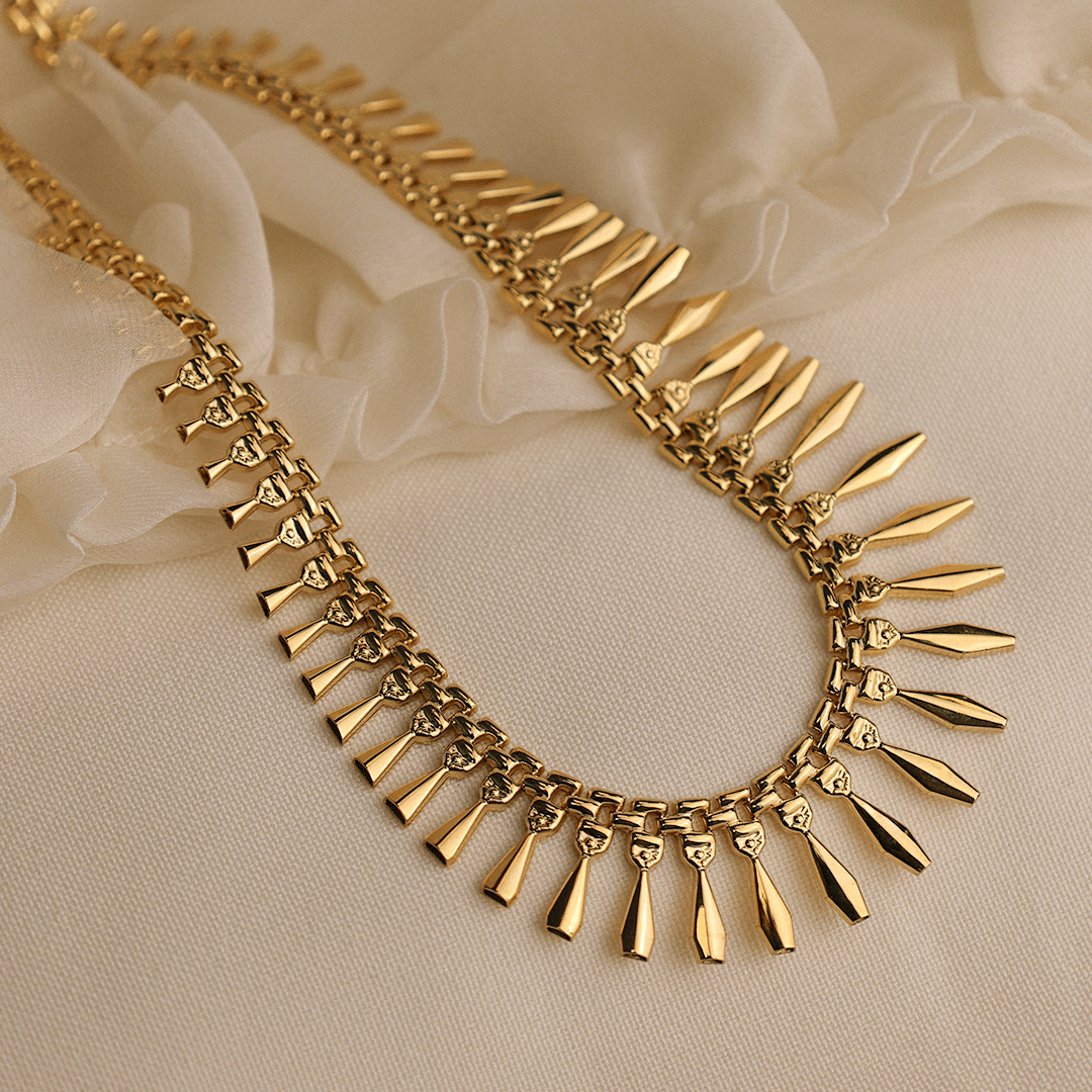 Gargantilha Cleópatra em Ouro 19kl (41,5cm) - Loja do Ouro