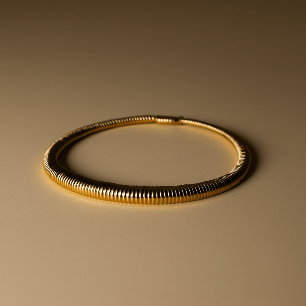 Gargantilla Cleopatra en oro de 19 kl (45 cm) - Gold Store Premium