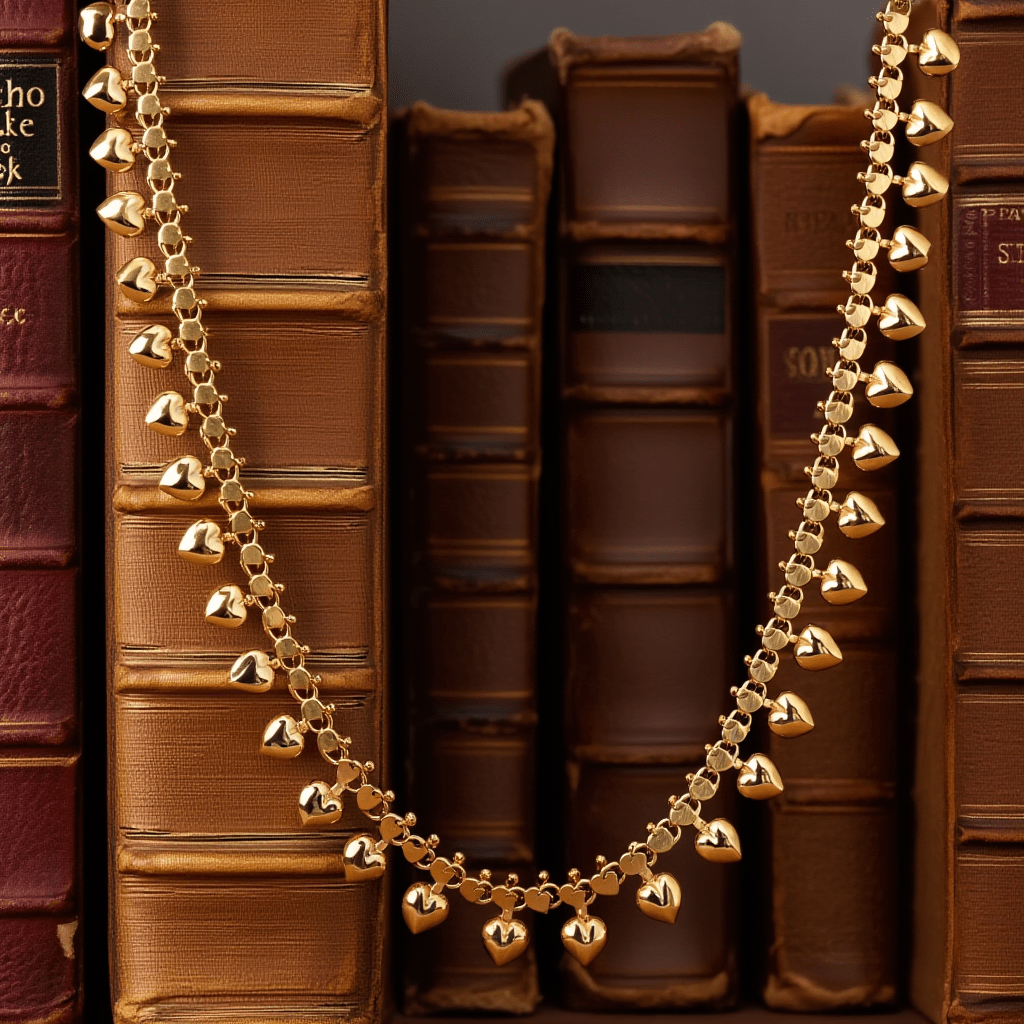Gargantillas de oro de 19 kl con corazones (45cm) - Gold Store Premium