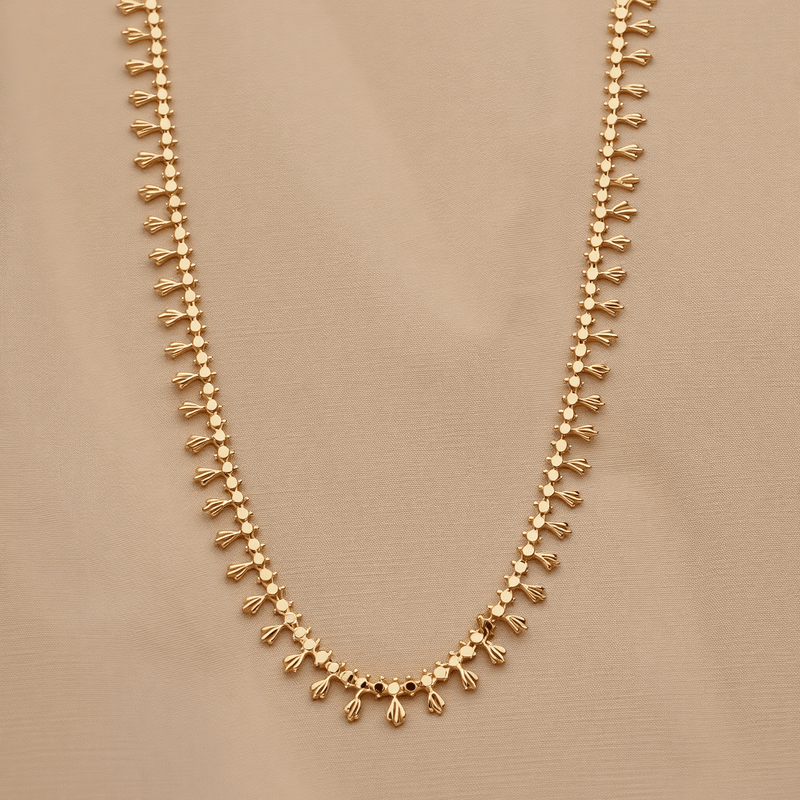 Gargantilha em Ouro 19kl com Motivos da Natureza (46,5cm) - Loja do Ouro