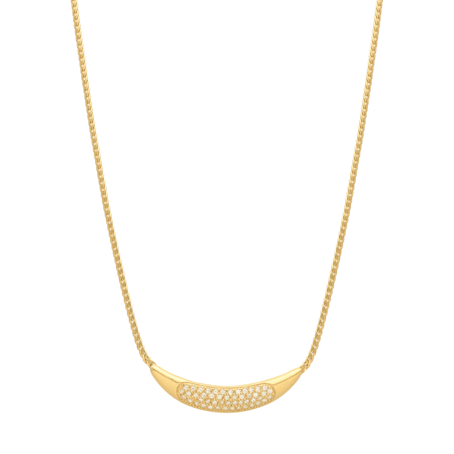 Colar de oro de 19 kl con circonia (40cm) - Gold Store Premium