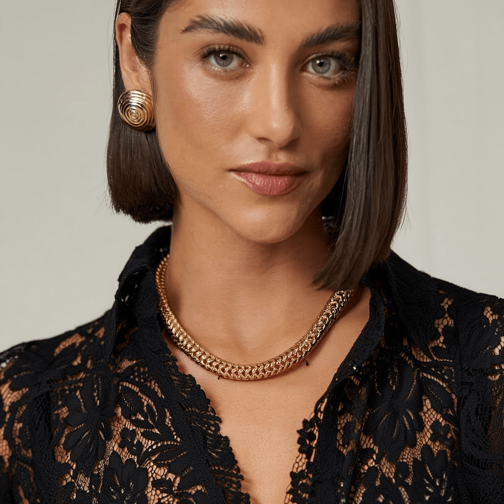 Gargantilha Malha Trigo em Ouro 19kl (45cm) - Loja do Ouro