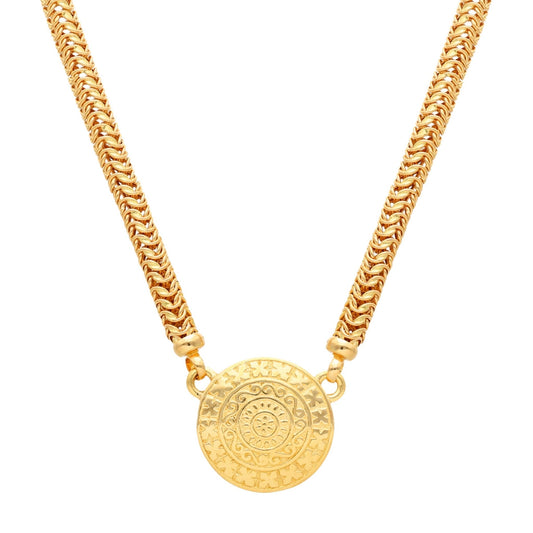 Gargantilha Ouro 19kl Malha Trigo com Medalhão Imperial (43cm) - Loja do Ouro