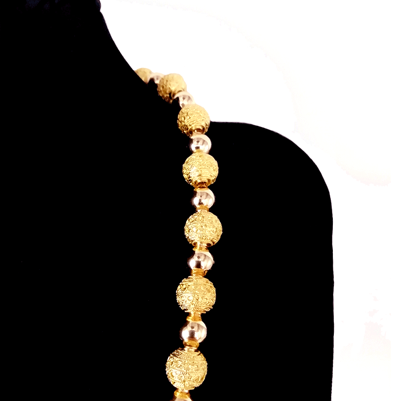Gargantilla de la Princesa de Amberes en oro (42 cm) - Gold Store Premium