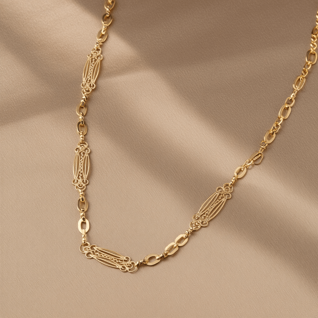 Gargantilla Manor de Oro de 19 kl (43cm) - Gold Store Premium