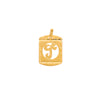 Medalha Retângulo Letra T em Ouro 19kl (1.7cm)