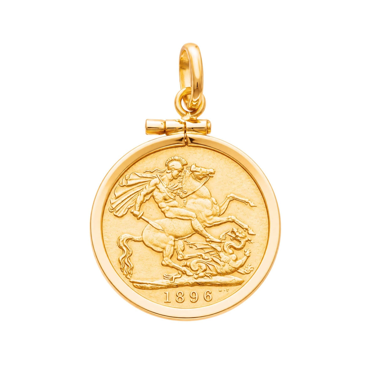 Libra Rainha Victoria (1896) em Ouro de 22kl com Aro Simples em Ouro 19kl - Loja do Ouro