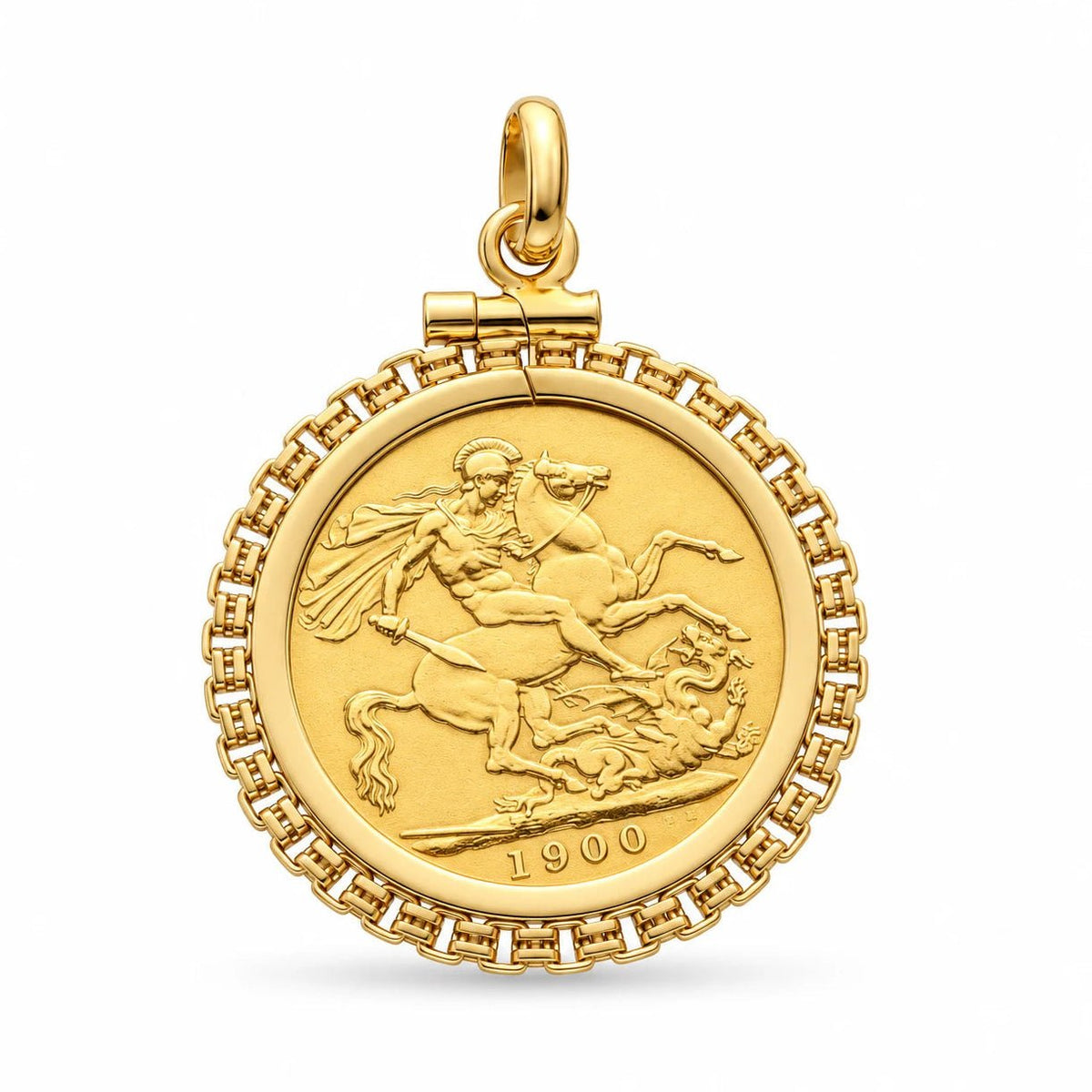 Libra Rainha Vitória (1900) com Aro Trabalhado em Ouro 19kl - Loja do Ouro