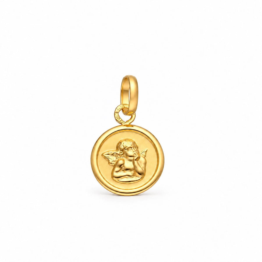 Medalha Anjo da Guarda em Ouro 19kl (1.09cm) - Loja do Ouro