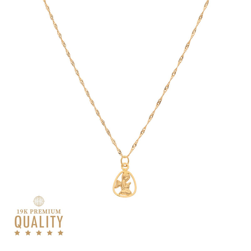 Medalha Anjo da Guarda em Ouro 19kl (1.2cm) - Loja do Ouro