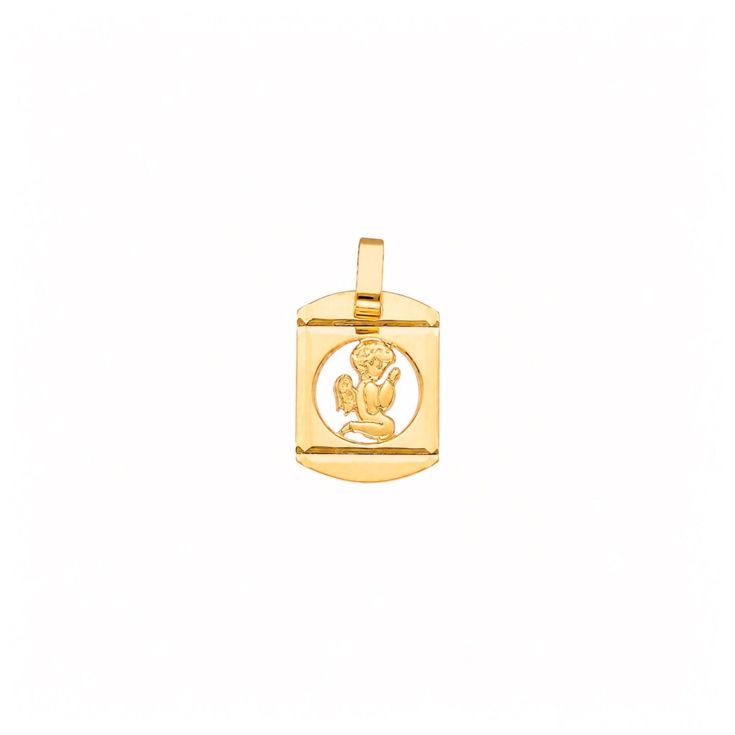 Medalha Anjo da Guarda em Ouro 19kl (1.4cm) - Loja do Ouro