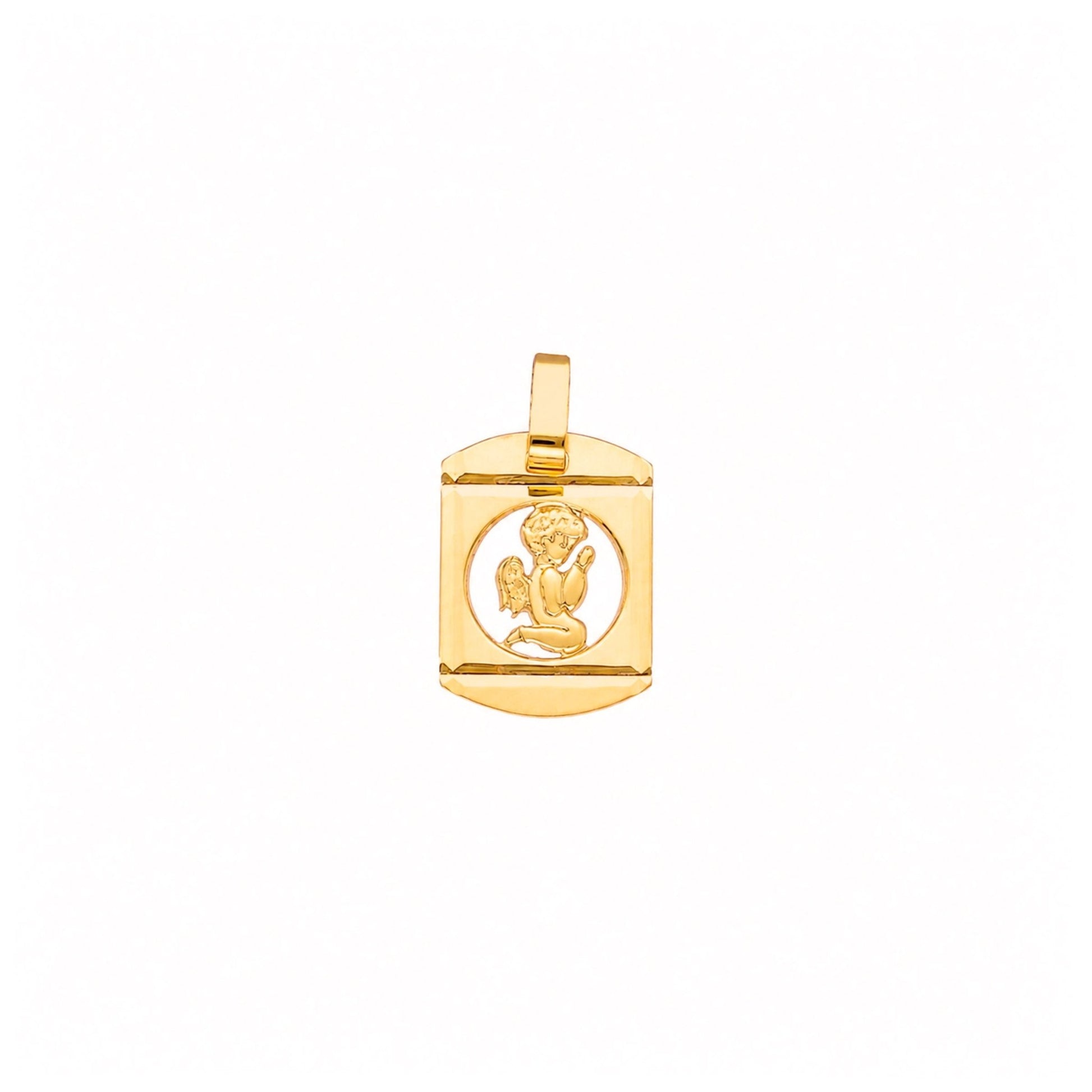 Medalha Anjo da Guarda em Ouro 19kl (1.4cm) - Loja do Ouro