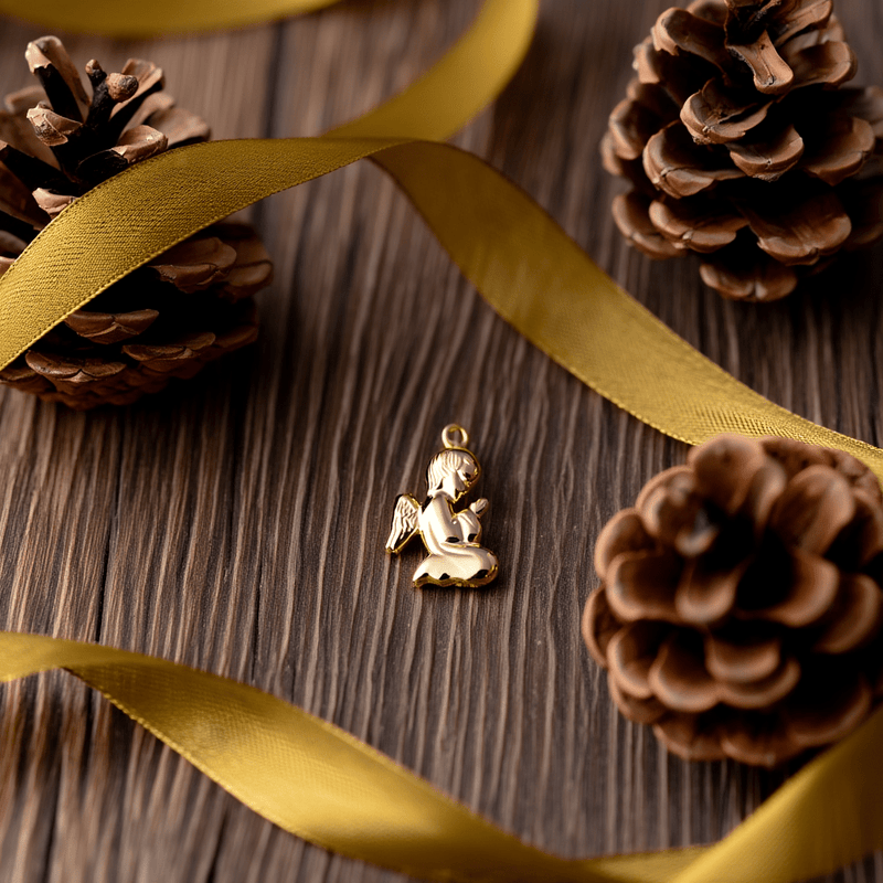 Medalha Anjo da Guarda em Ouro de 19kl (1.3cm) - Loja do Ouro