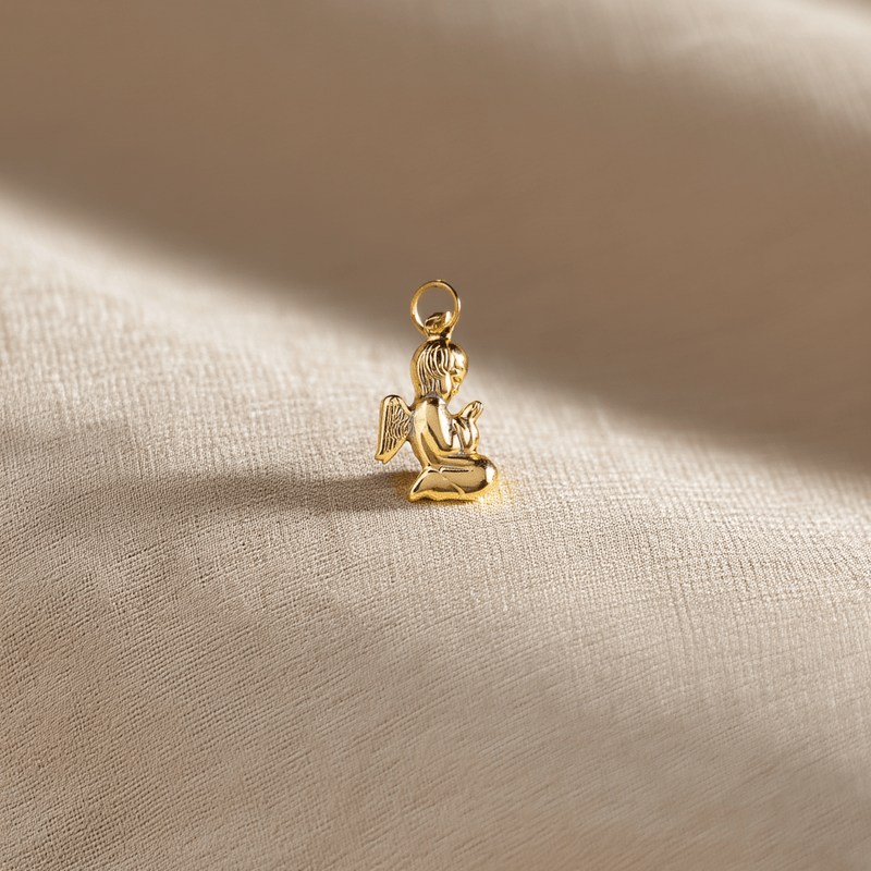 Medalha Anjo da Guarda em Ouro de 19kl (1.3cm) - Loja do Ouro