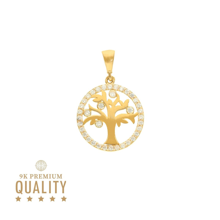 Medalla Árbol de la Vida en Oro con Circonías - Gold Store Premium