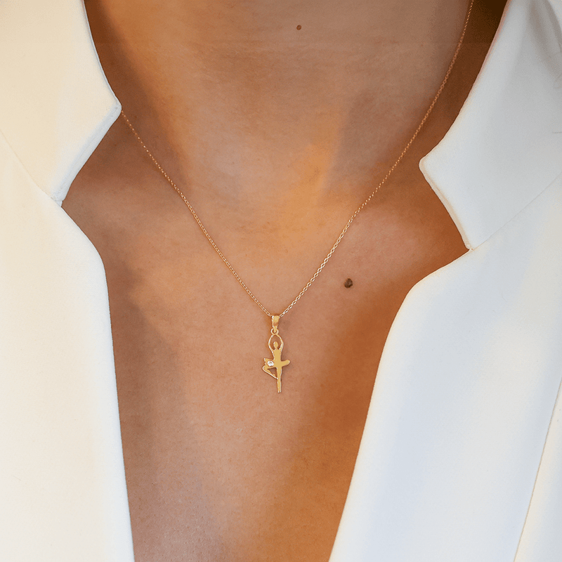 Medalha Bailarina em Ouro 19kl (2.2cm) - Loja do Ouro