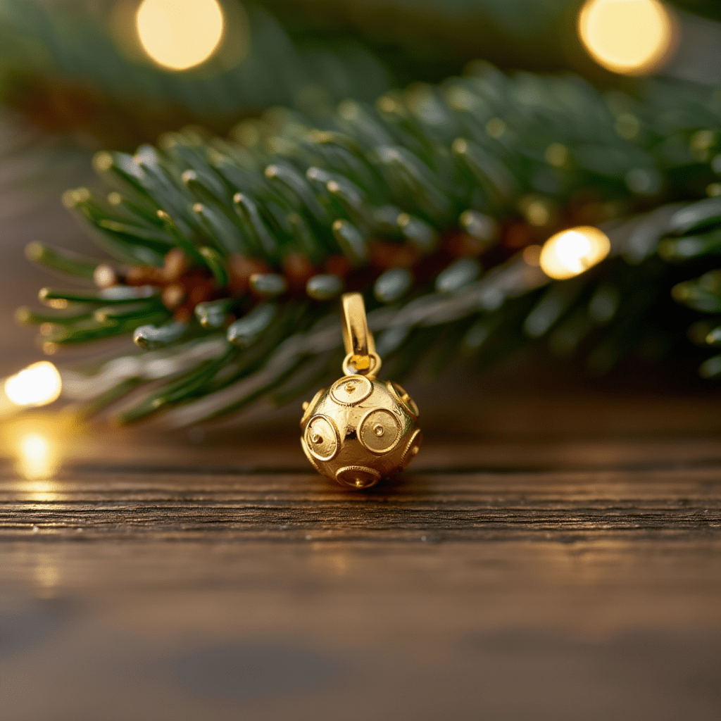 Medalha Bola de Viana Ouro 19kl (1cm) - Loja do Ouro