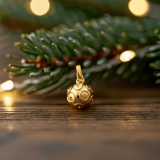 Medalha Bola de Viana Ouro 19kl (1cm) - Loja do Ouro