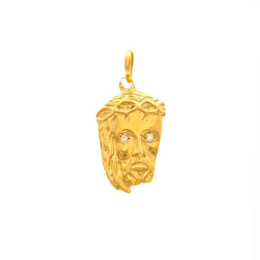 Medalla Rostro de Cristo en oro de 19 kl (2