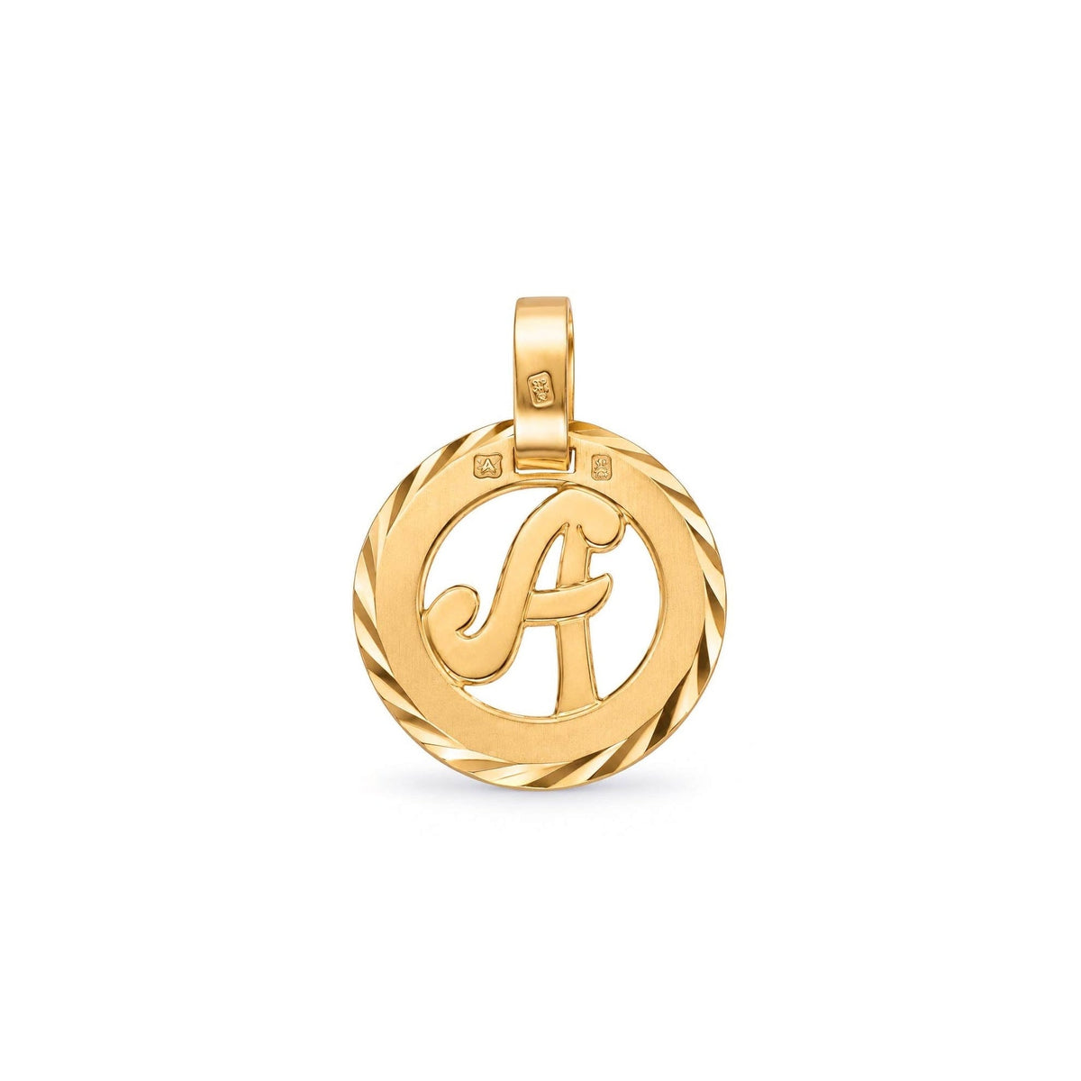 Medalha com Letra A em Ouro 19kl (1,3cm) - Loja do Ouro