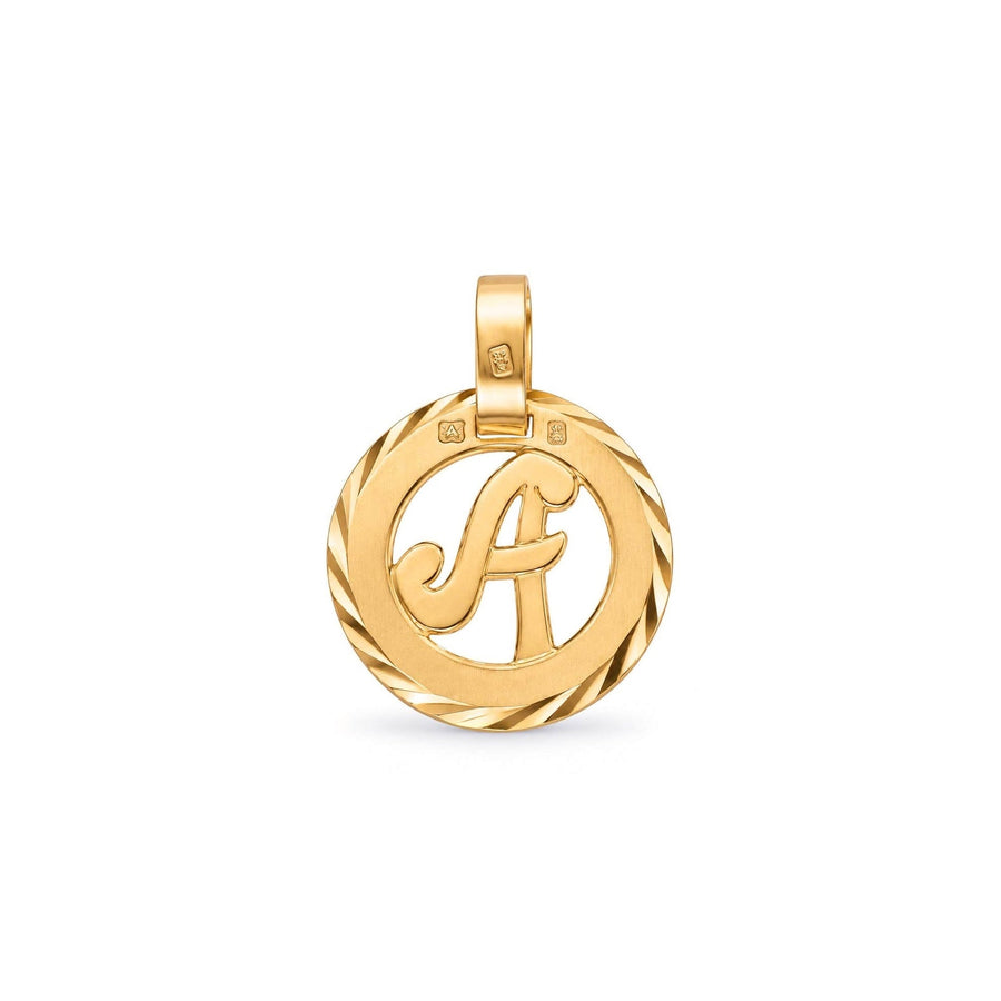 Medalha com Letra A em Ouro 19kl (1,3cm) - Loja do Ouro