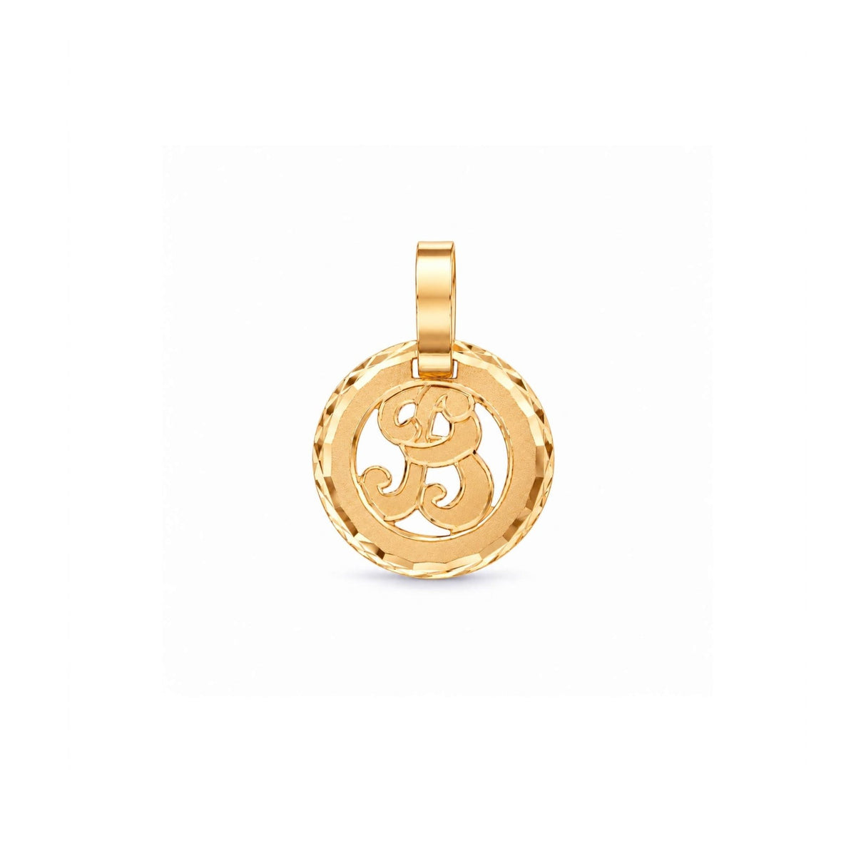 Medalha com Letra B em Ouro 19kl (1,11 cm) - Loja do Ouro
