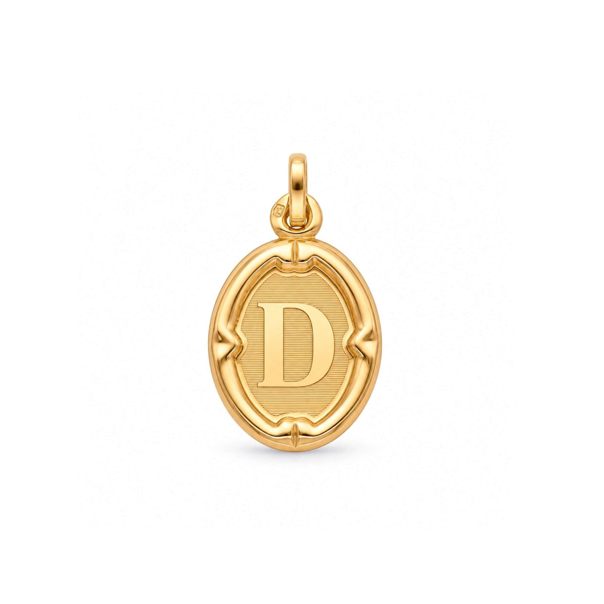Medalha com Letra D em Ouro 19kl (1,77cm) - Loja do Ouro