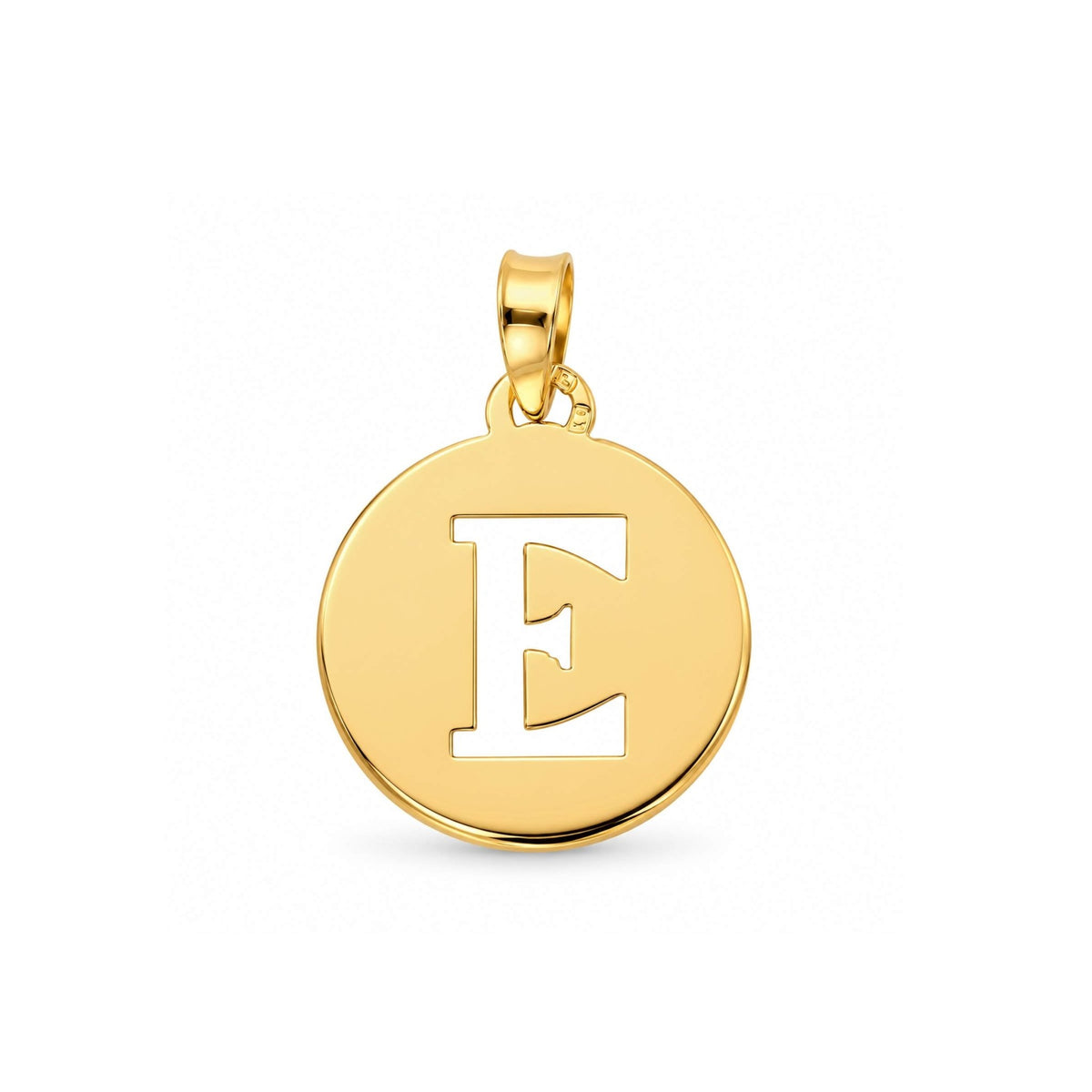 Medalha com Letra E em Ouro 19kl (2,04 cm) - Loja do Ouro