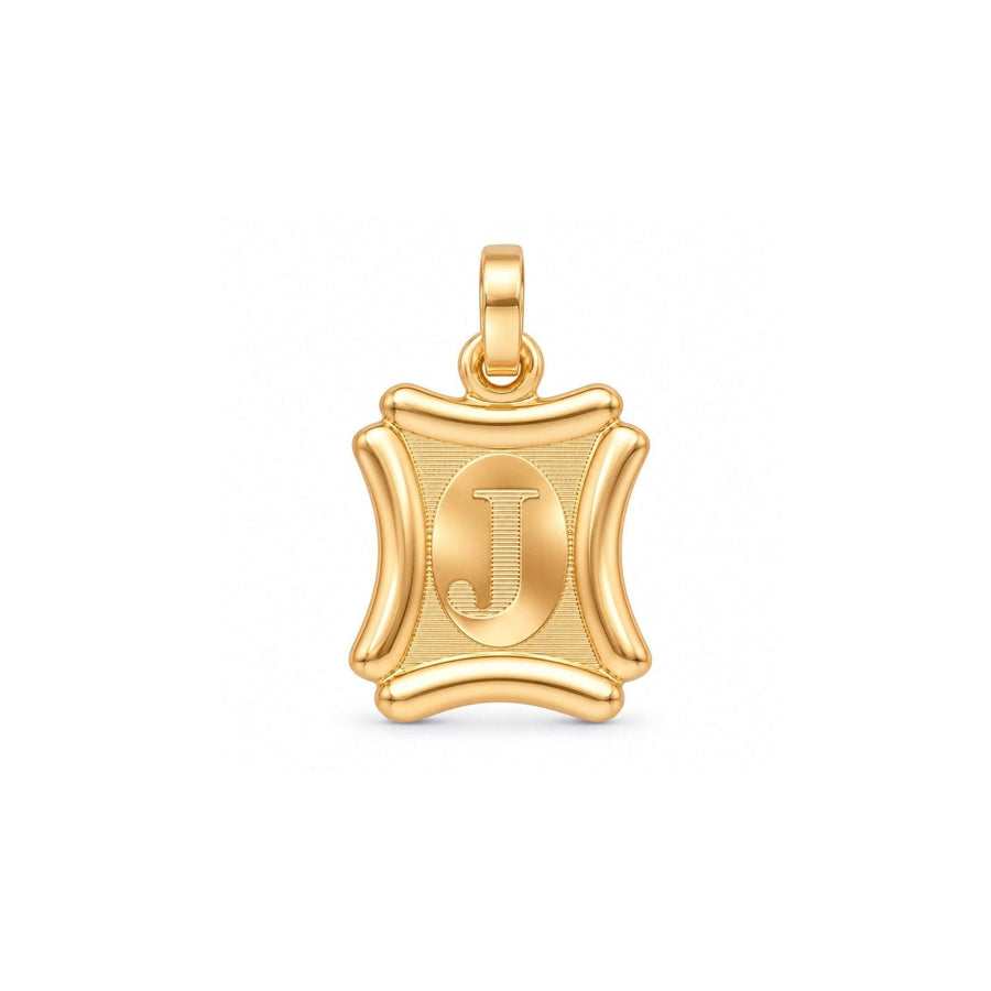 Medalha com Letra J em Ouro 19kl (1,38cm) - Loja do Ouro